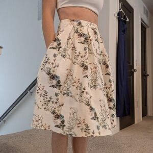 Floral A-Line Skirt